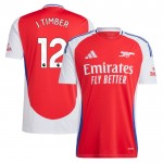 Günstige Fußballtrikots Arsenal J. Timber 12 Heimtrikot 2024-25 Kurzarm